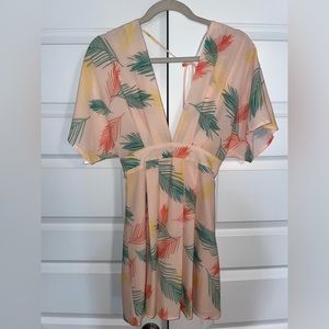 Multicolor floral dress.
